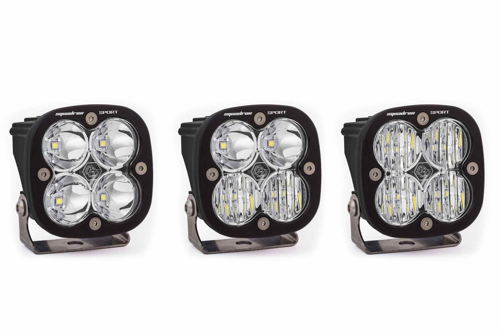 BD Squadron Sport Light Pods: (Each / Amber / Spot Beam / Black Body)