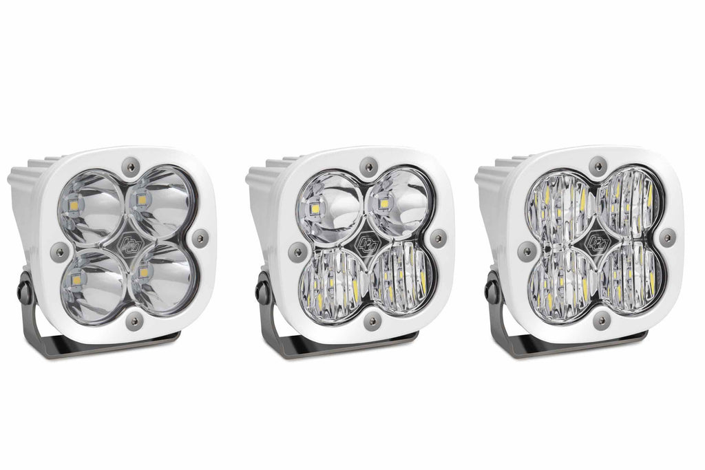 BD Squadron Sport Light Pods: (Each / Clear / Wide Cornering Beam / Black Body)