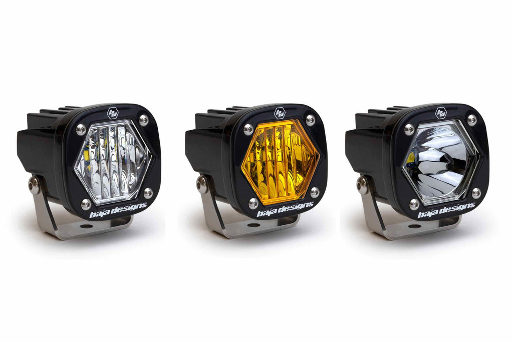BD S1 LED Pod w/ Bracket (Each / White / Spot Beam)