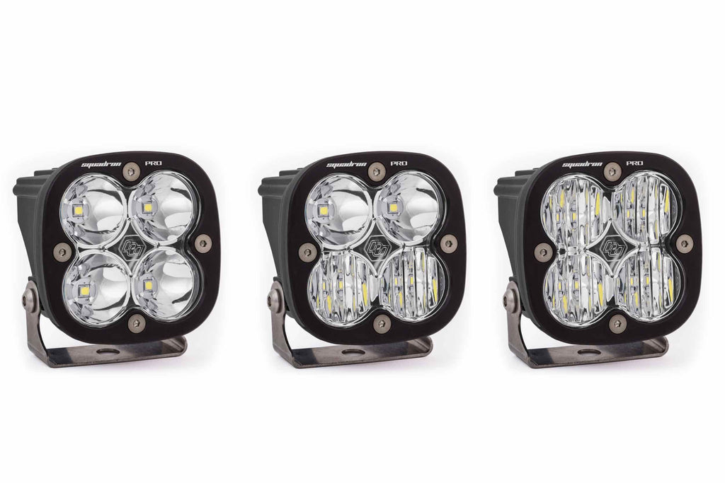 BD Squadron Pro Light Pods: (Each / Amber / Driving Combo Beam / White Body)