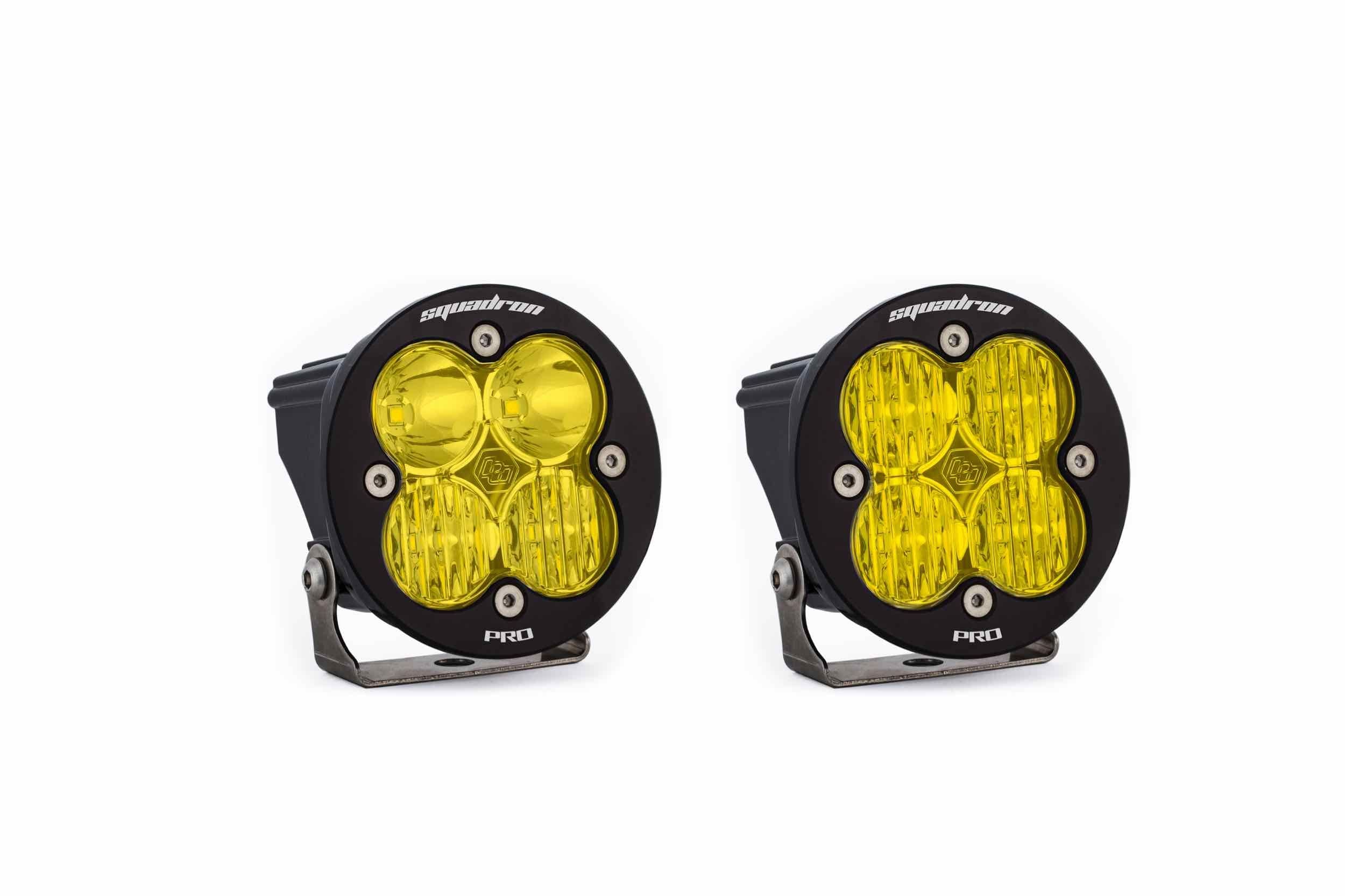 BD Squadron Pro Light Pods: (Each / Amber / Driving Combo Beam / White Body)