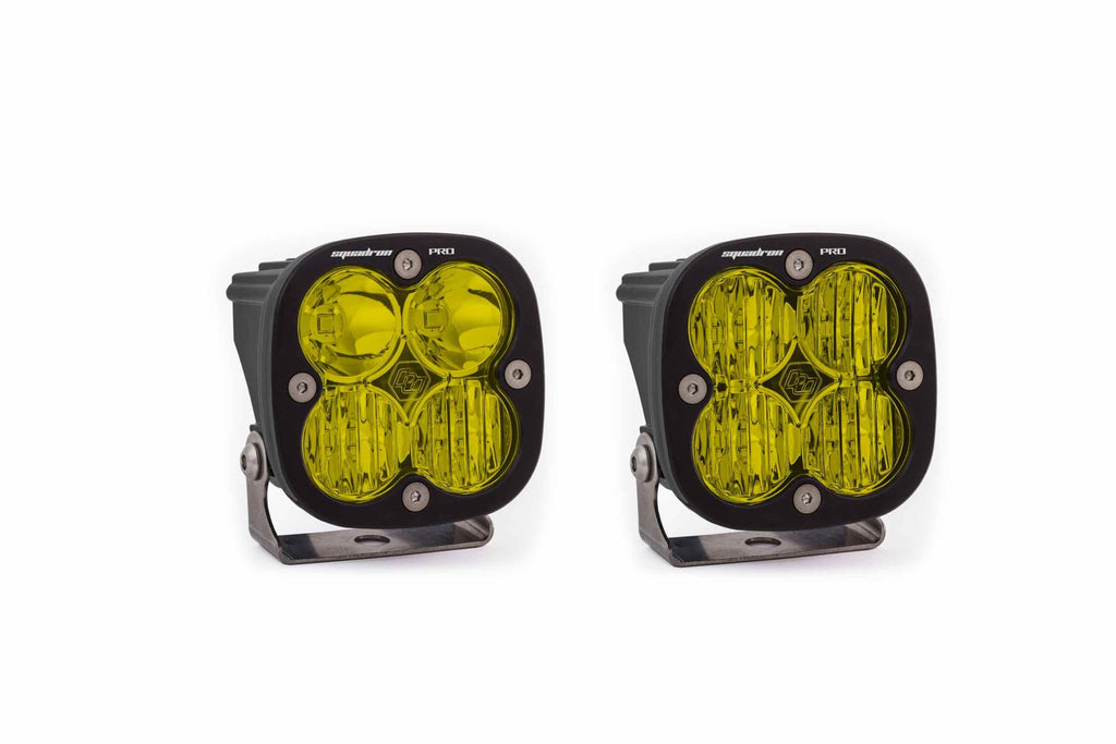 BD Squadron Pro Light Pods: (Each / Amber / Driving Combo Beam / White Body)