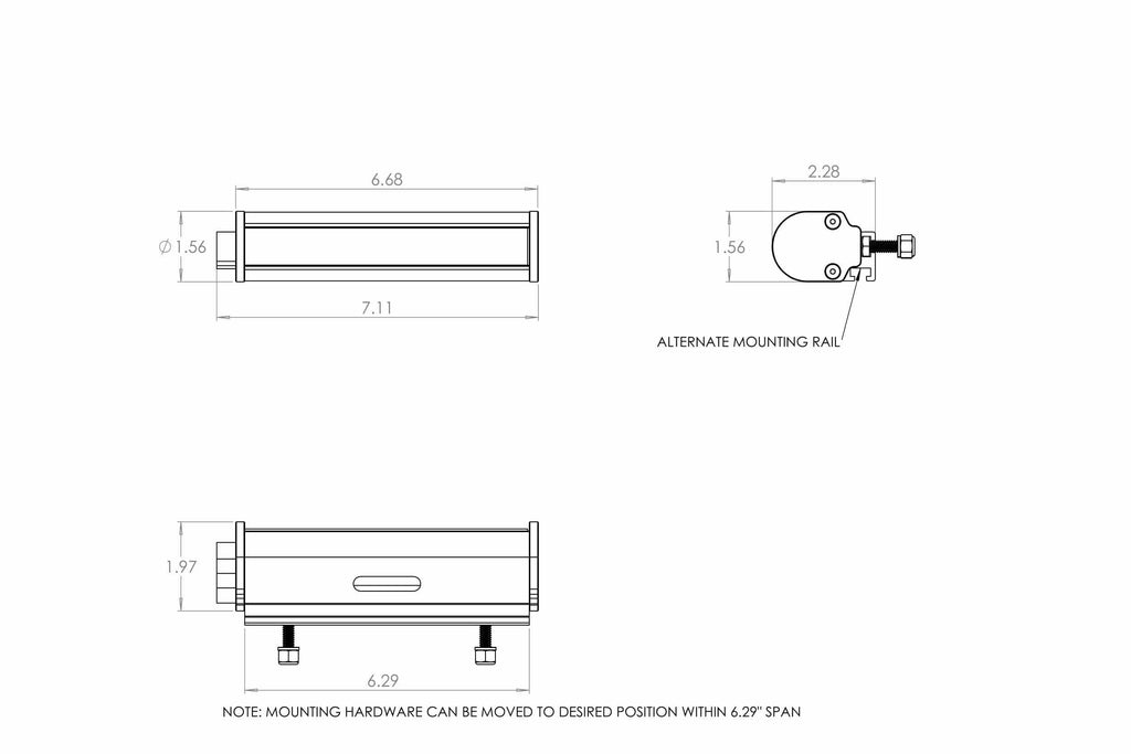 BD RTL Light Bar: (Each / 30in / Straight / Blue)