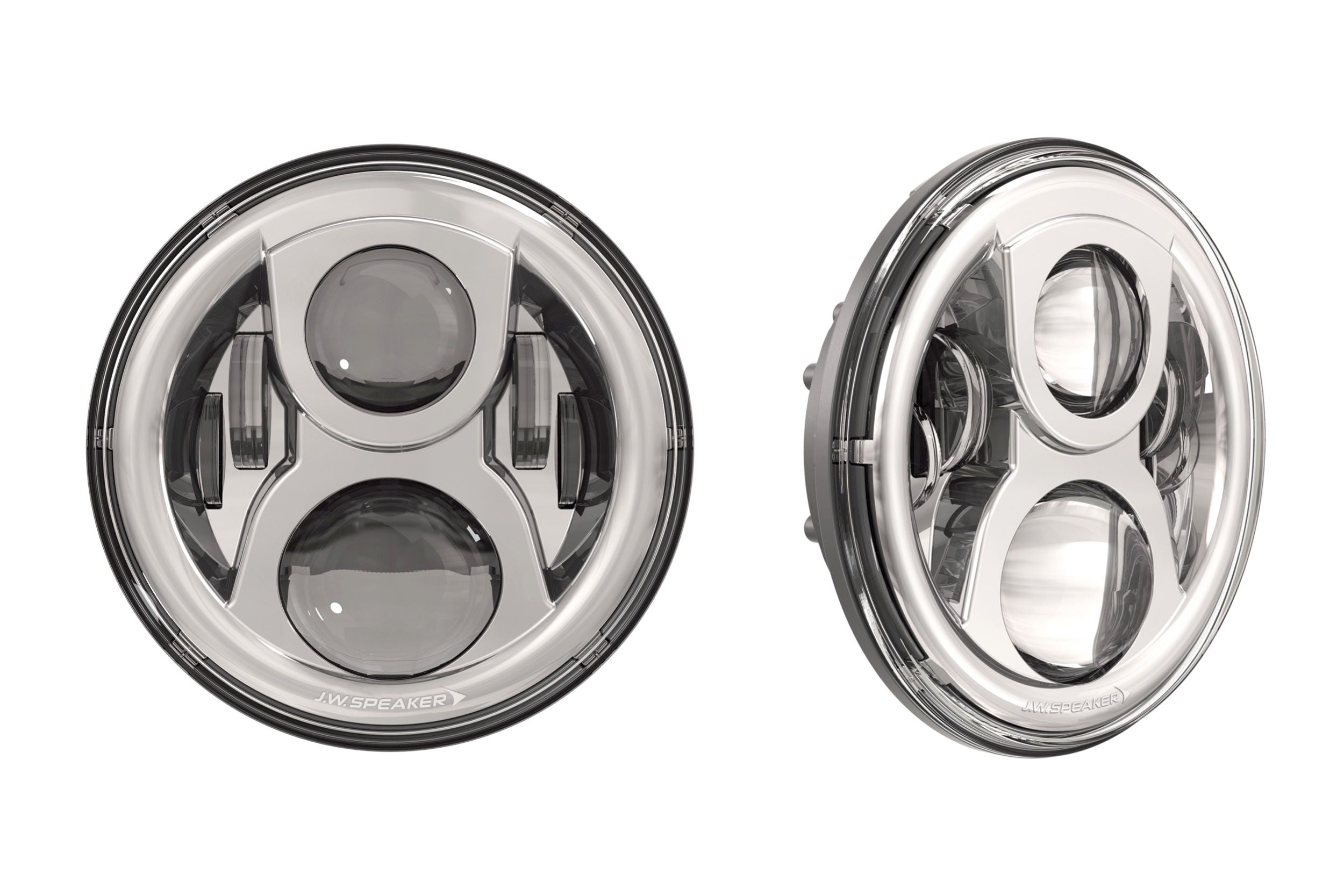 JW Speaker: 8700-EVO2-DB 12/24V DOT Headlamp (Black)