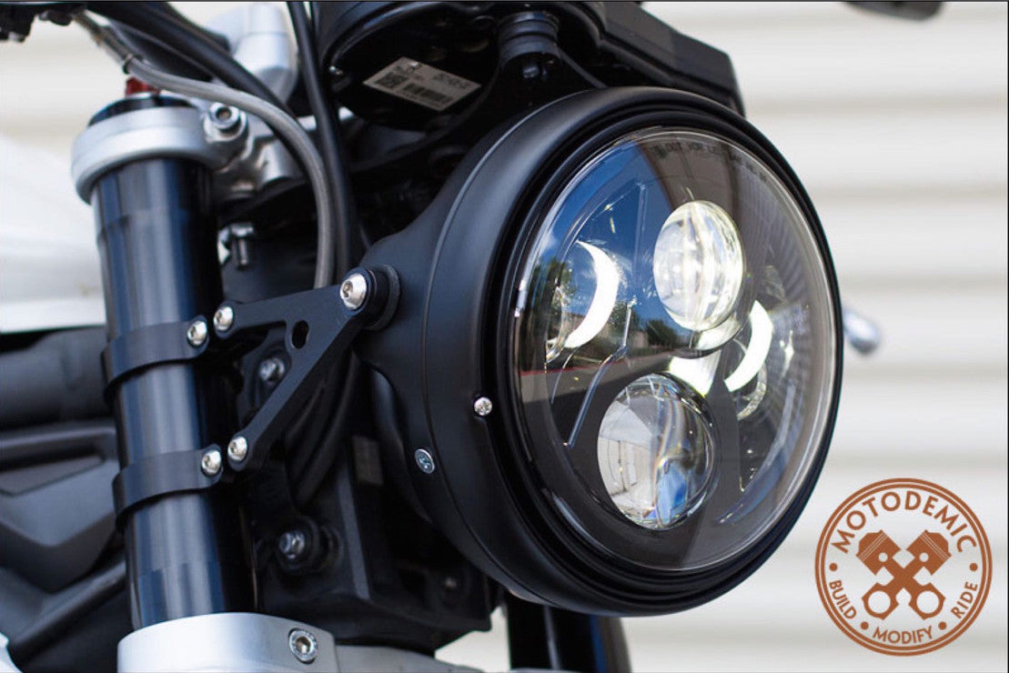 JW Speaker: 8700-EVO2-DB 12/24V DOT Headlamp (Black)