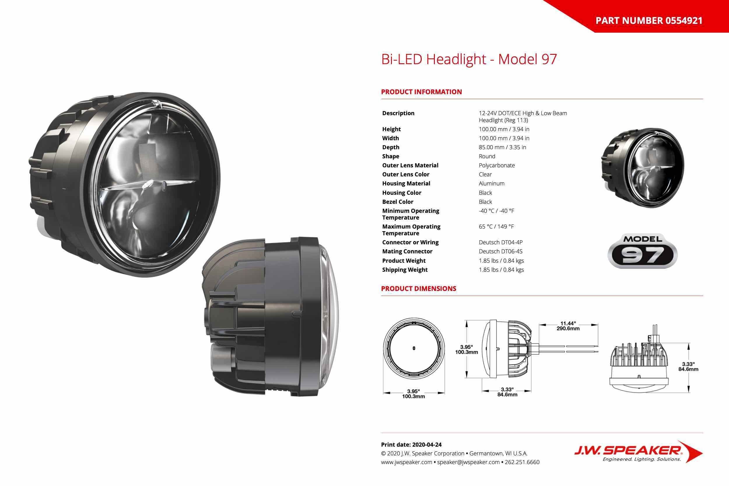JW Speaker: 97 - 3 PT Mount 3 MM PANEL