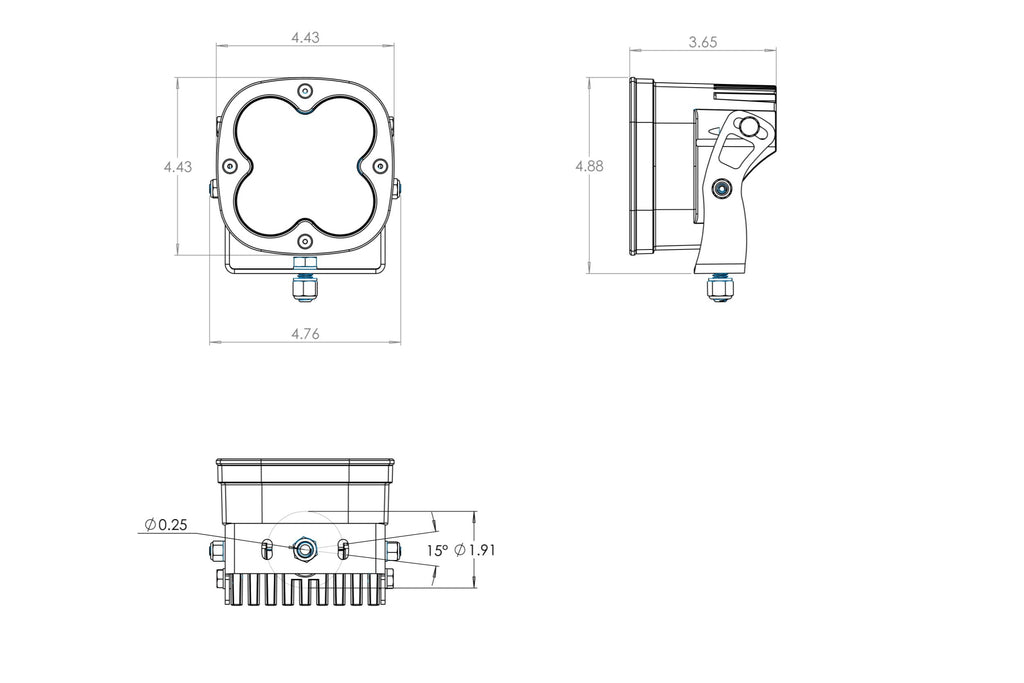 BD XL Pro LED Light Pods: (Each / Clear / Wide Cornering Beam)