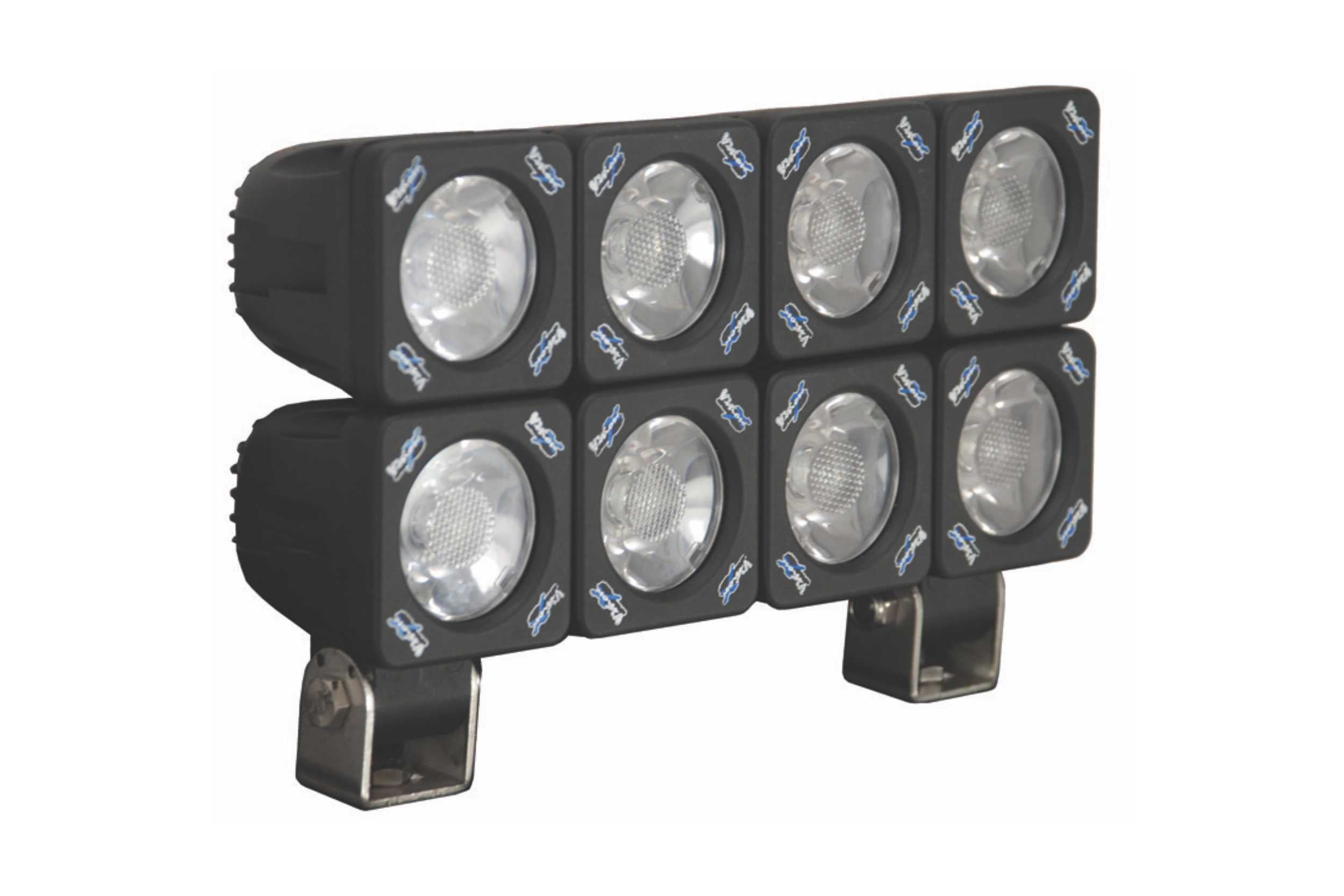 Vision X Solstice Solo LED Pod: (2in / Black / 30 Degree Wide Beam)