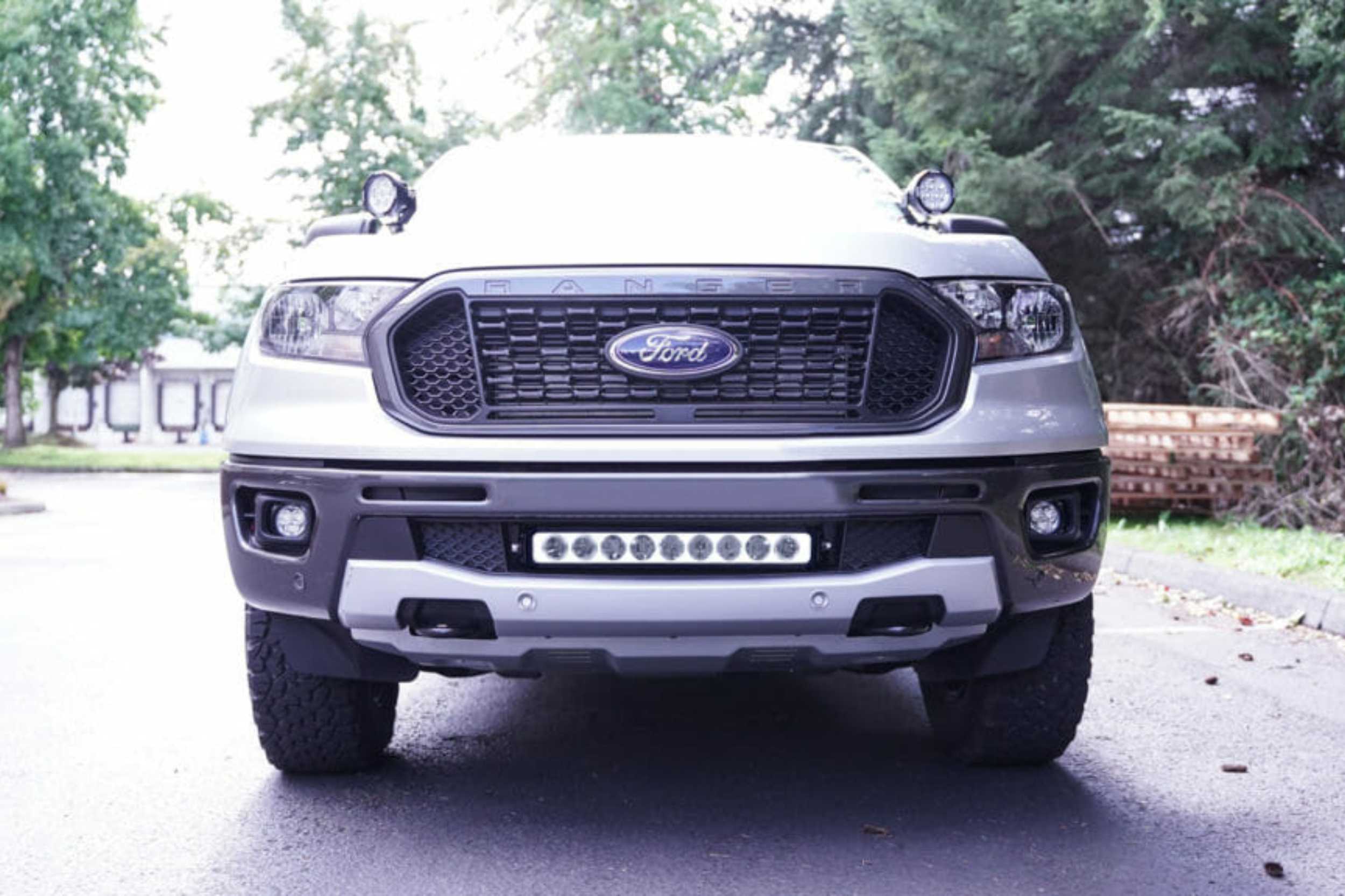 Vision X LED Fog Light System: Ford Ranger (19+) (2x Square Multi-LED Mini Cannon Pods)