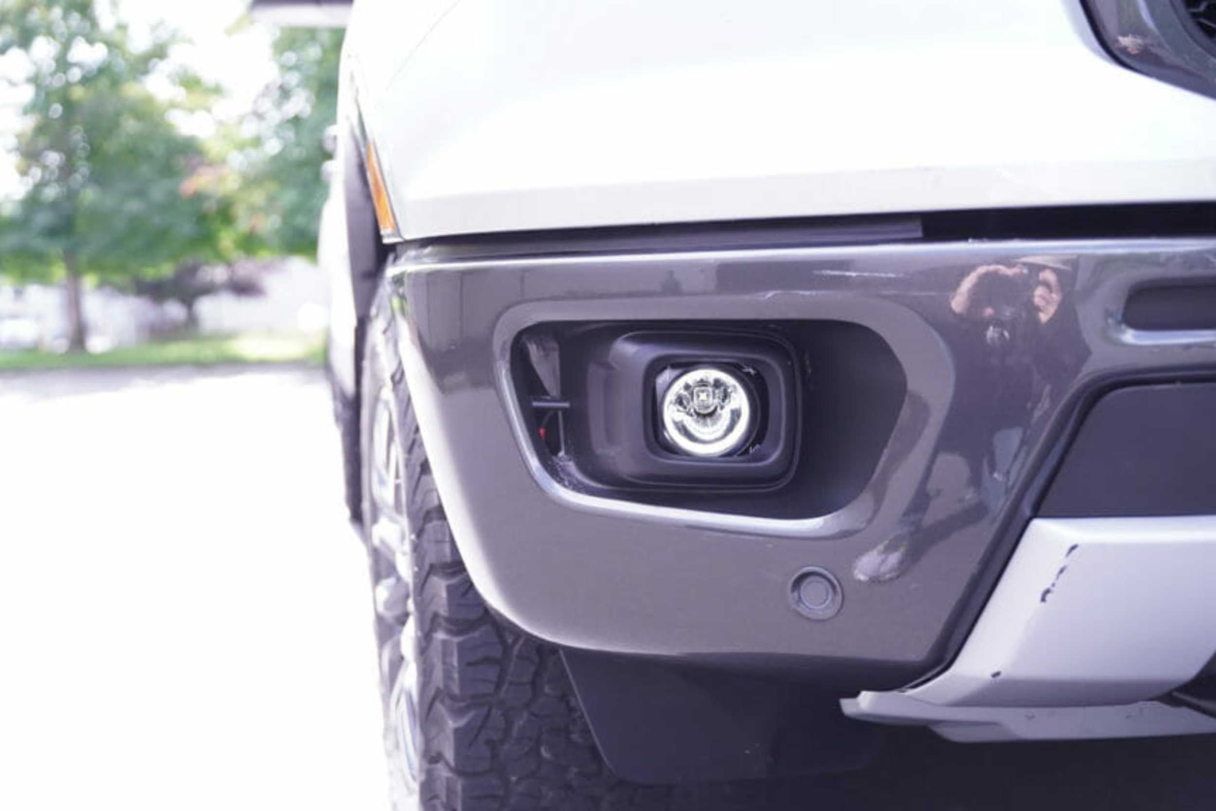 Vision X LED Fog Light System: Ford Ranger (19+) (2x Optimus Square Pods w/ Halo)