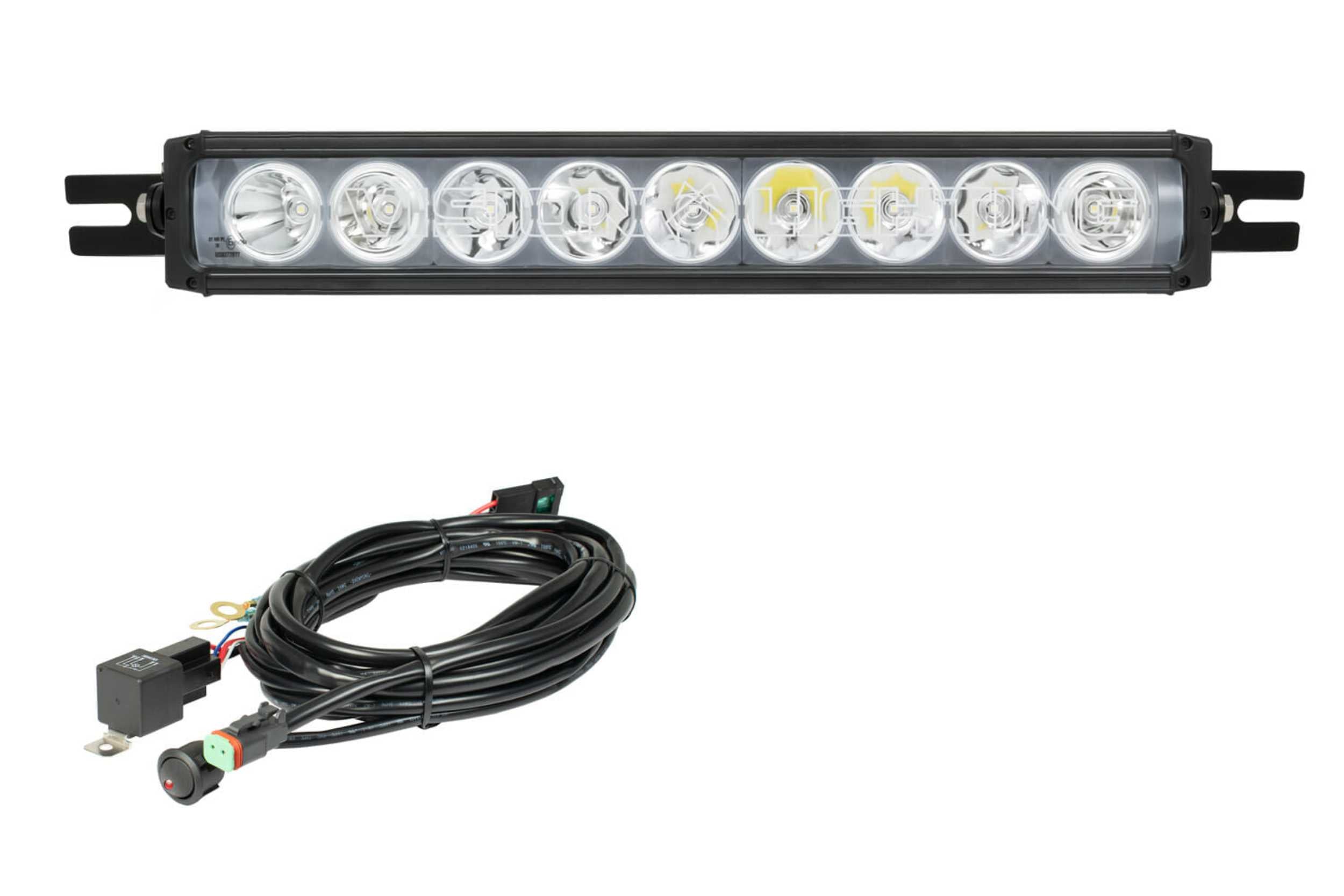 Vision X Bumper Mount LED System: Ford Ranger (19+) (1x XPL Halo Light Bar)