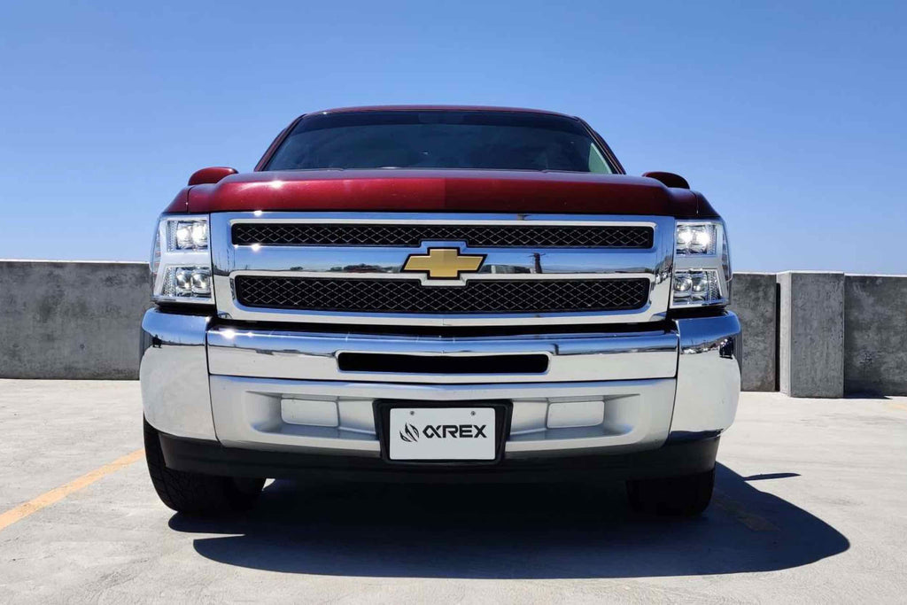 ARex Nova LED Headlights: Chevy Silverado (07-13) - Jet Black (Set)