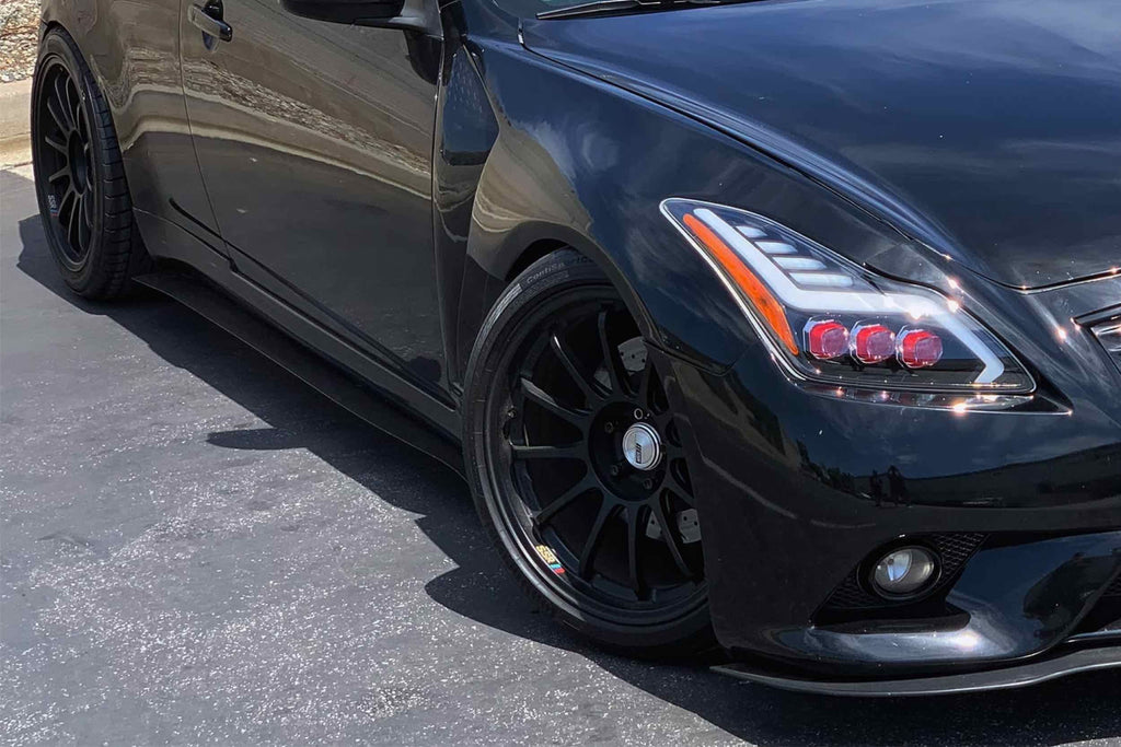 ARex Nova LED Headlights: Infiniti G37 / Q60 (08-15) - Gloss Black (Set)
