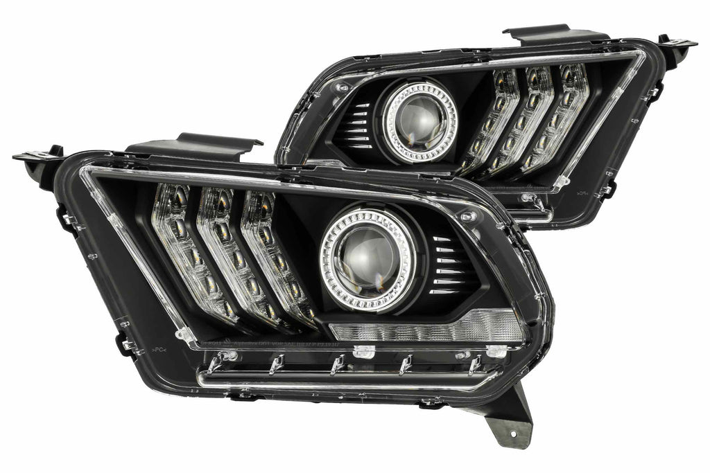 ARex (PRO-Series) Halogen Headlights: Ford Mustang (10-12) - Black (Set)