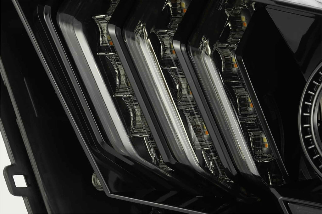 ARex (PRO-Series) Halogen Headlights: Ford Mustang (10-12) - Black (Set)