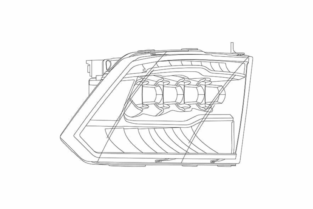 ARex Nova LED Headlights: Dodge Ram (09-18) - Chrome (Set)