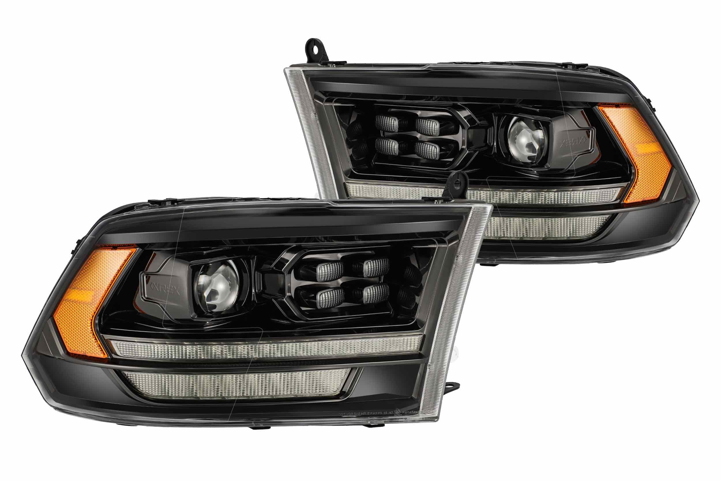 ARex (PRO-Series) Halogen Headlights: Dodge Ram (09-18) - Black (Set)