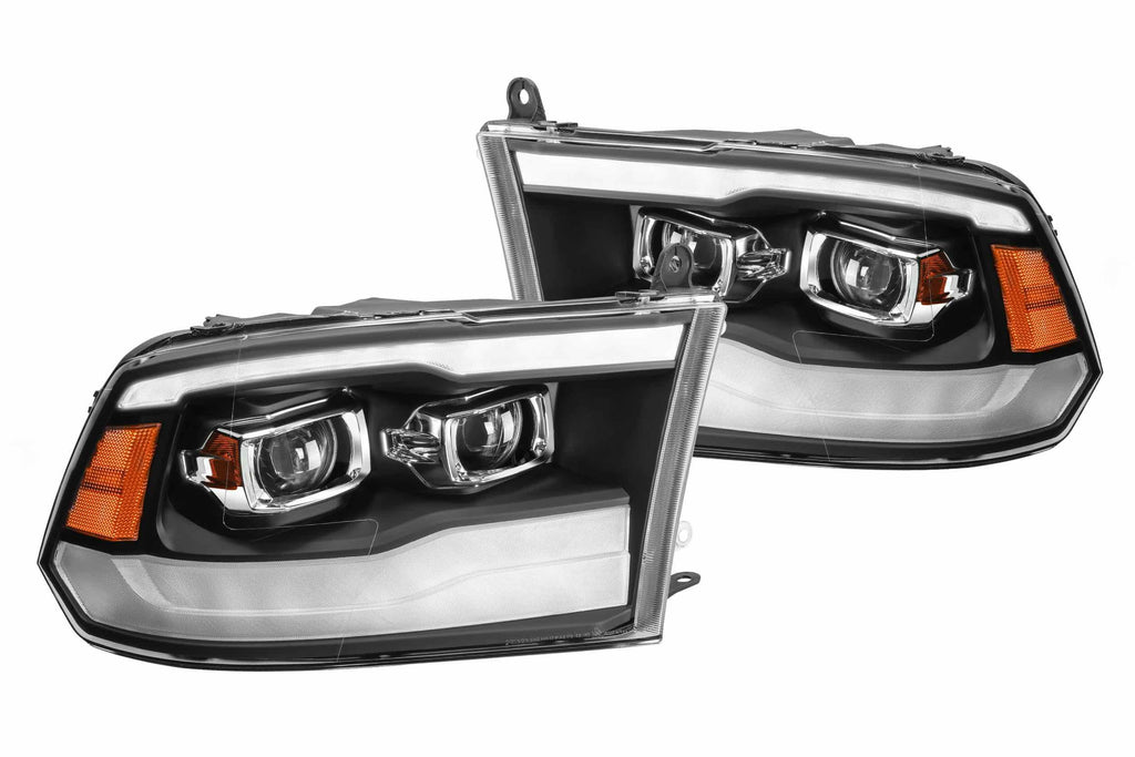 ARex (PRO-Series) Halogen Headlights: Dodge Ram (09-18) (G2) - Alpha-Black (Set)