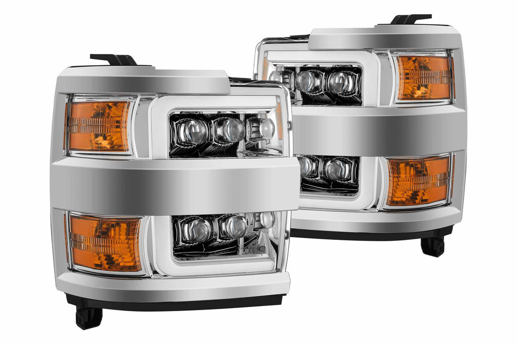 ARex Nova LED Headlights: Chevy Silverado HD (15-19) - Chrome (Set)