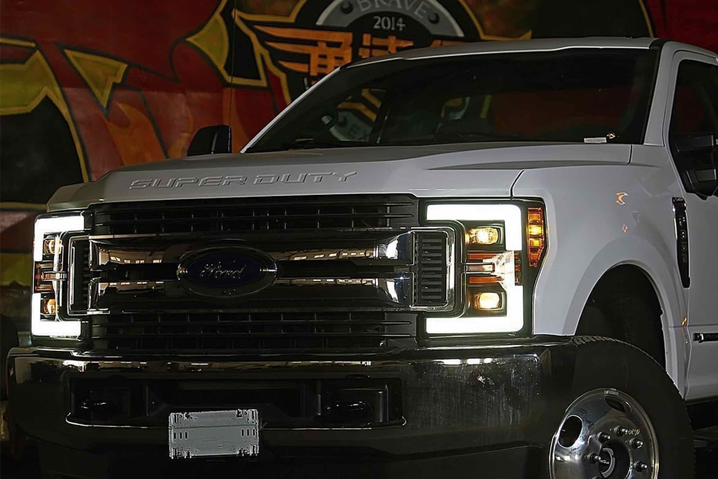 ARex (PRO-Series) Halogen Headlights: Ford Super Duty (17-19) - Black (Set)