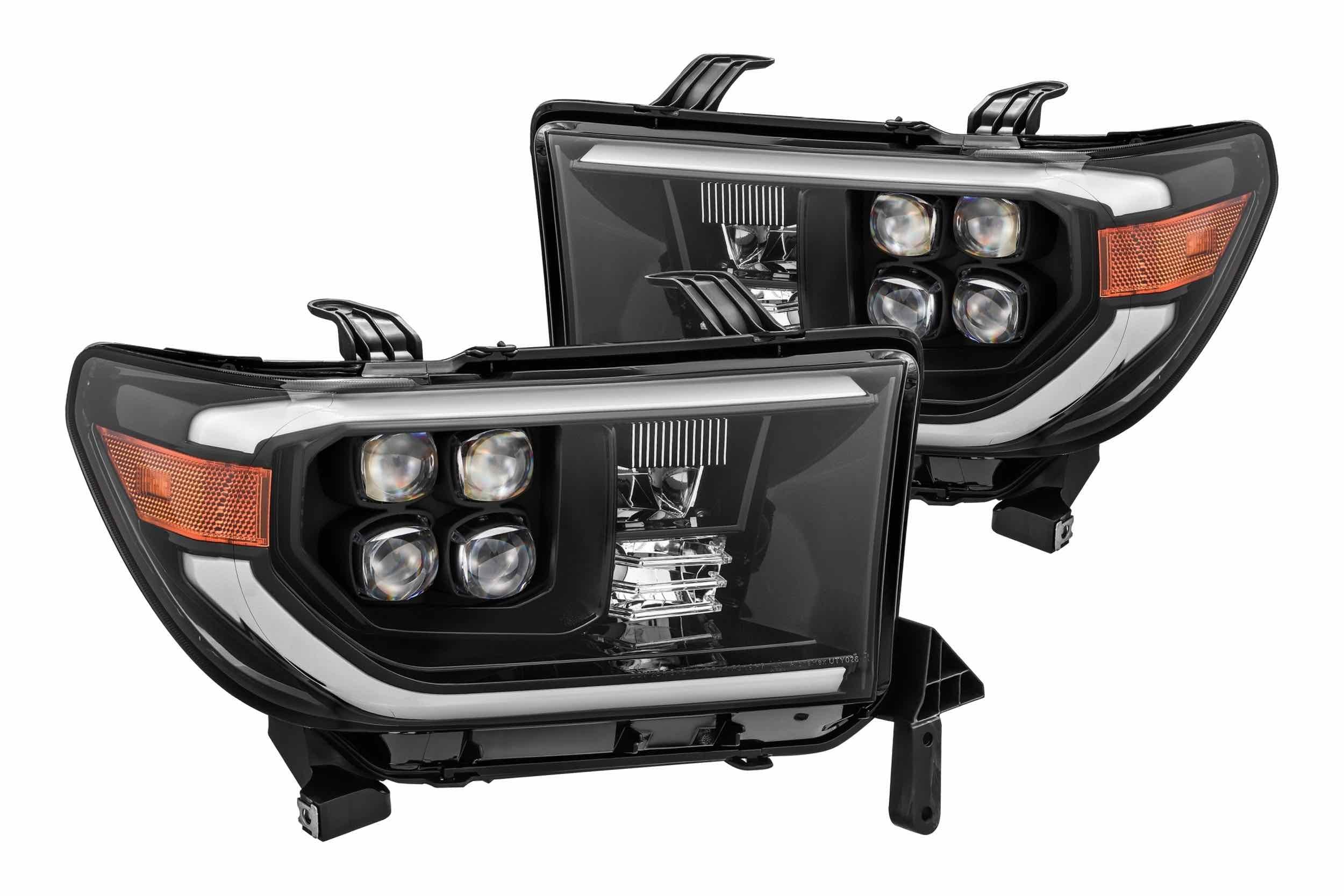 ARex Nova LED Headlights: Toyota Tundra (07-13) - Alpha-Black w/ Adj (Set)
