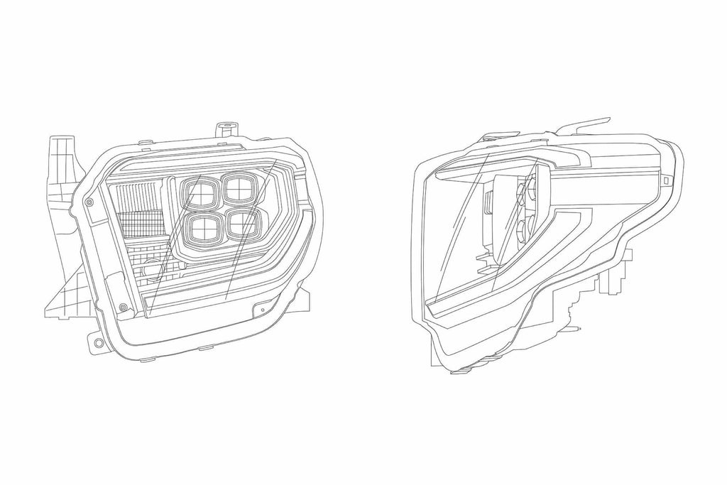 ARex Nova LED Headlights: Toyota Tundra (14-20) - Alpha-Black (Set)