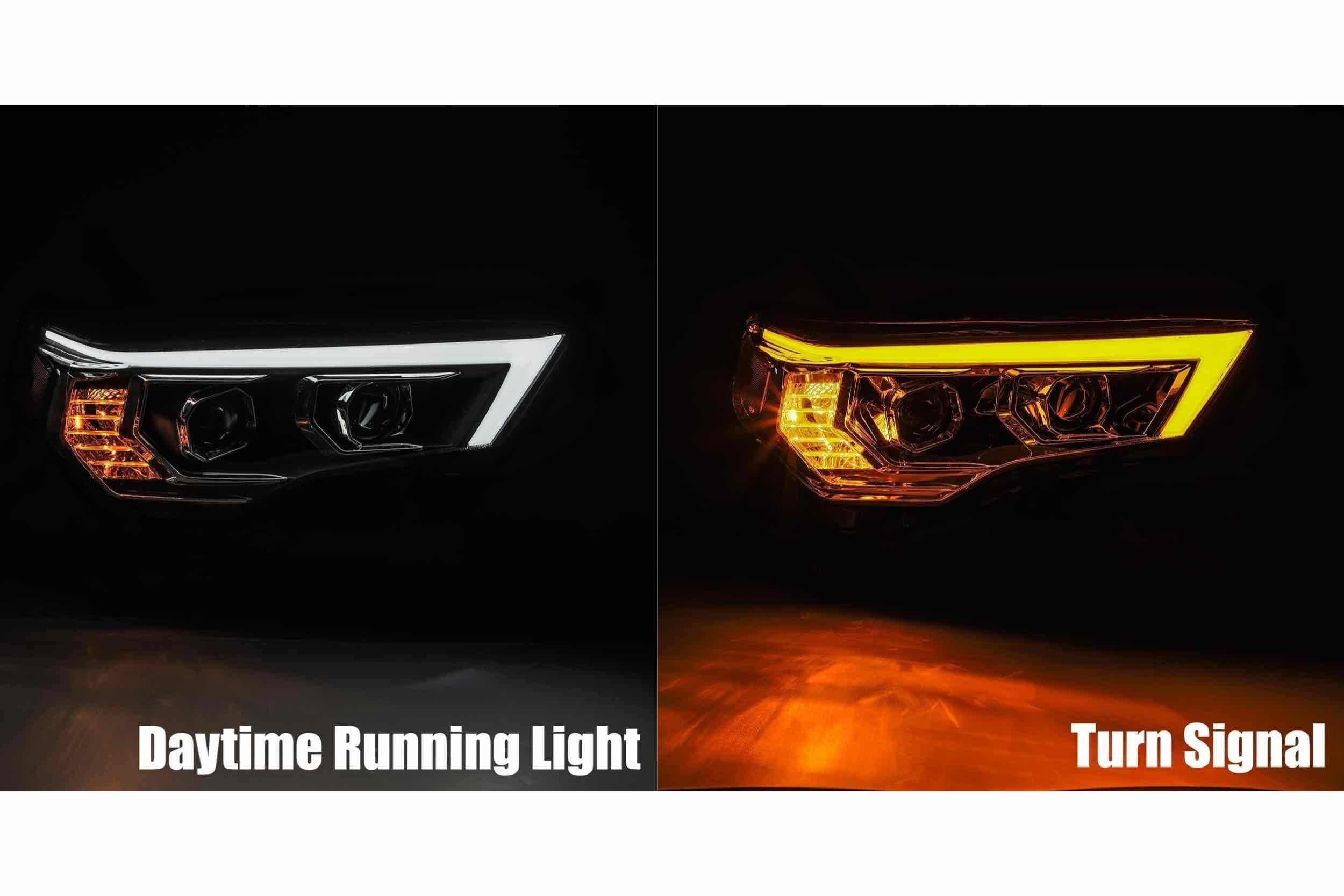 ARex (PRO-Series) Halogen Headlights:: Toyota 4Runner (14-20) - Matte Black / Chrome (Set)
