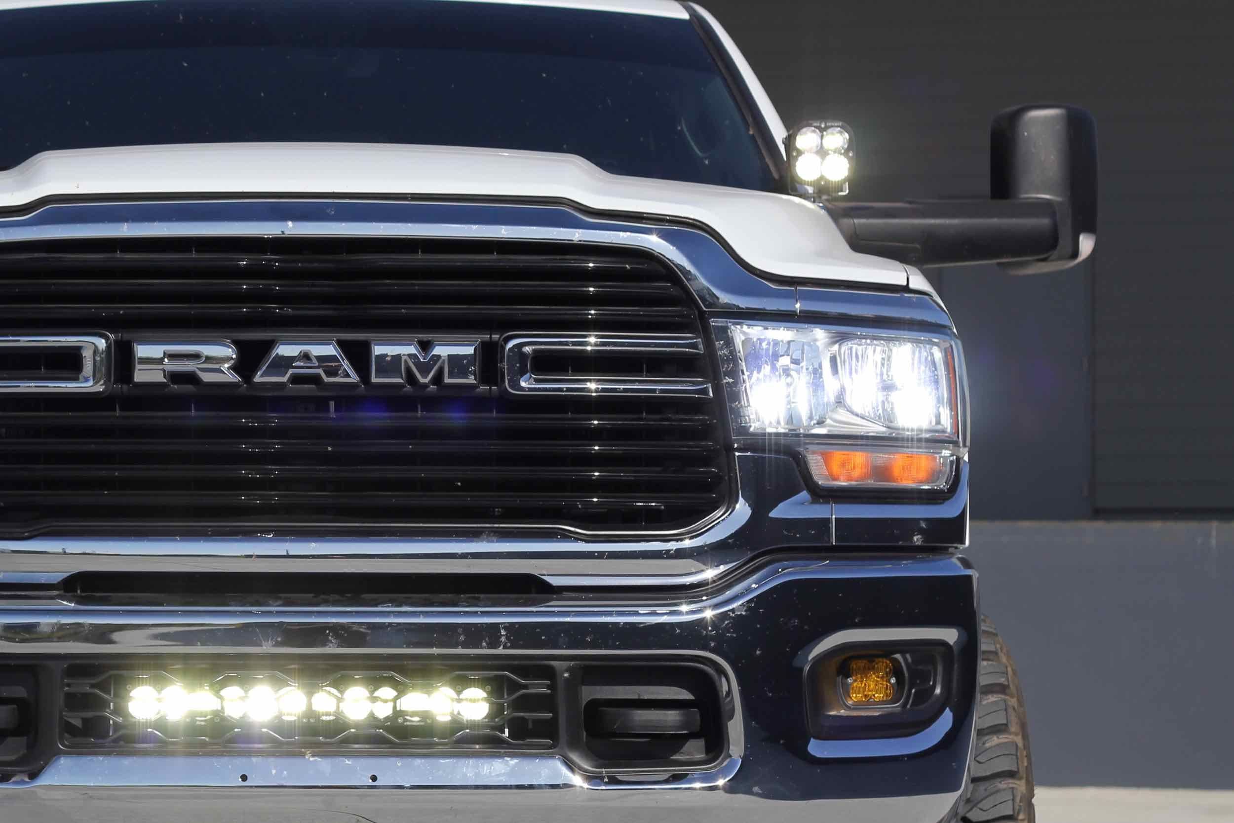 BD Ditch Light LED System: Dodge Ram 2500/3500 (19+) (XL Pro Driving Combo)