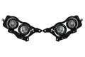 Vision X LED Headlights: Polaris RZR (14-16) (4x XIL-OPRH110 + Halo / Brackets / Wiring)