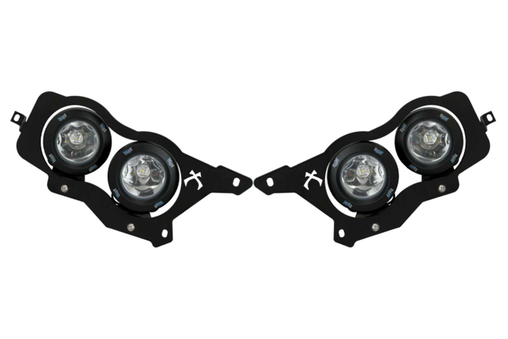 Vision X LED Headlights: Polaris RZR (14-16) (4x XIL-OPRH110 / Brackets / Wiring)