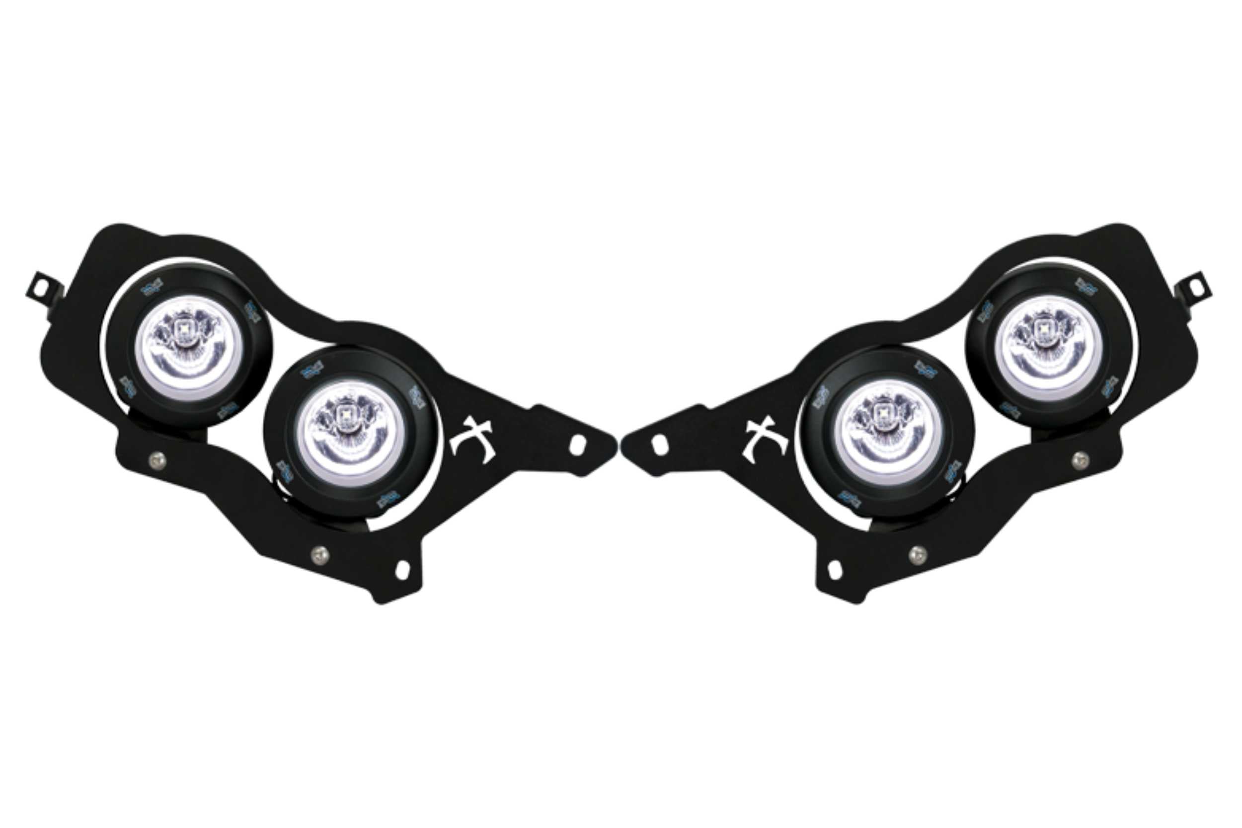 Vision X LED Headlights: Polaris RZR (14-16) (2x XIL-OPRH110 + 2x XIL-OPRH120 / Brackets / Wiring)