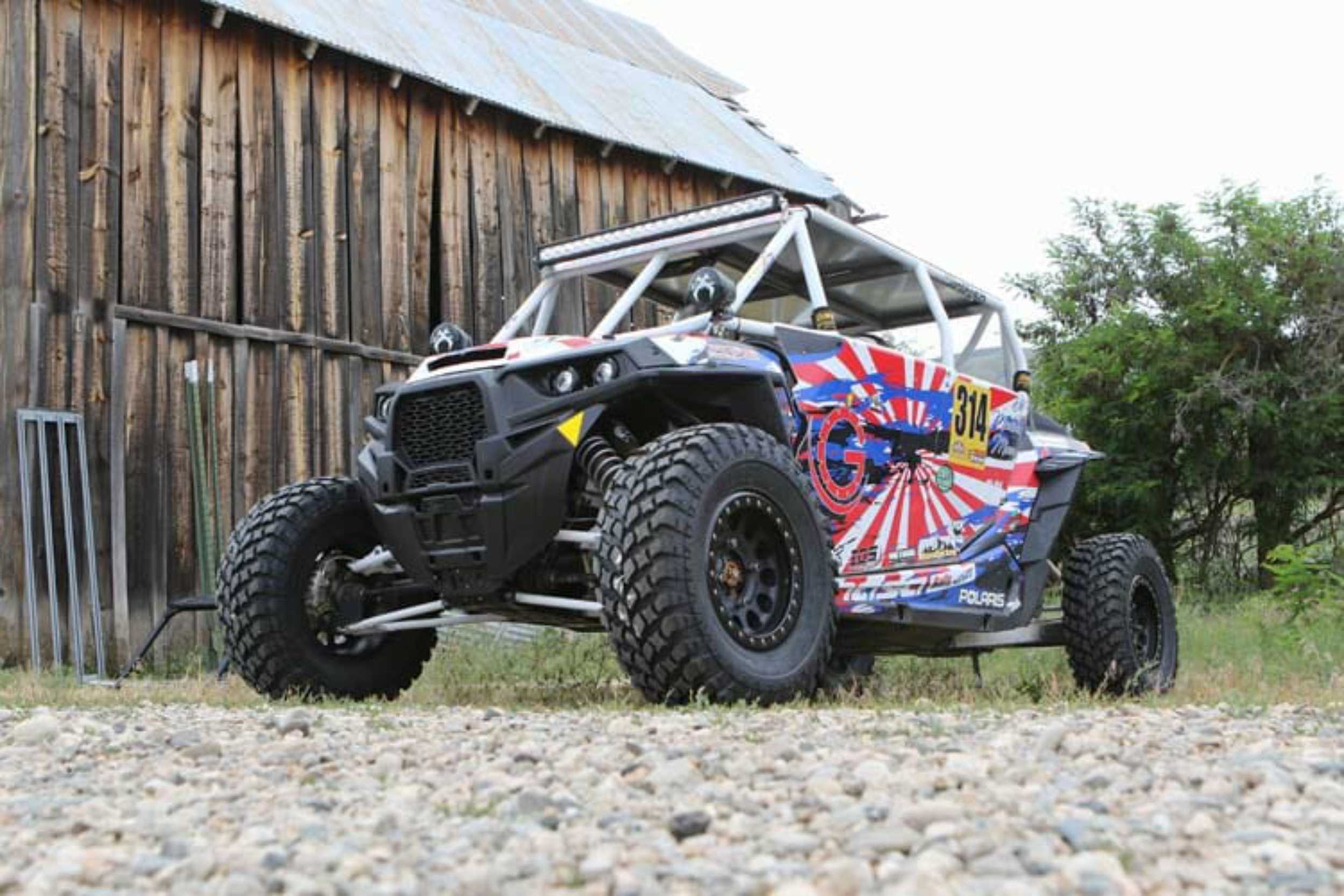 Vision X LED Headlights: Polaris RZR (14-16) (4x XIL-OPRH110 / Brackets / Wiring)