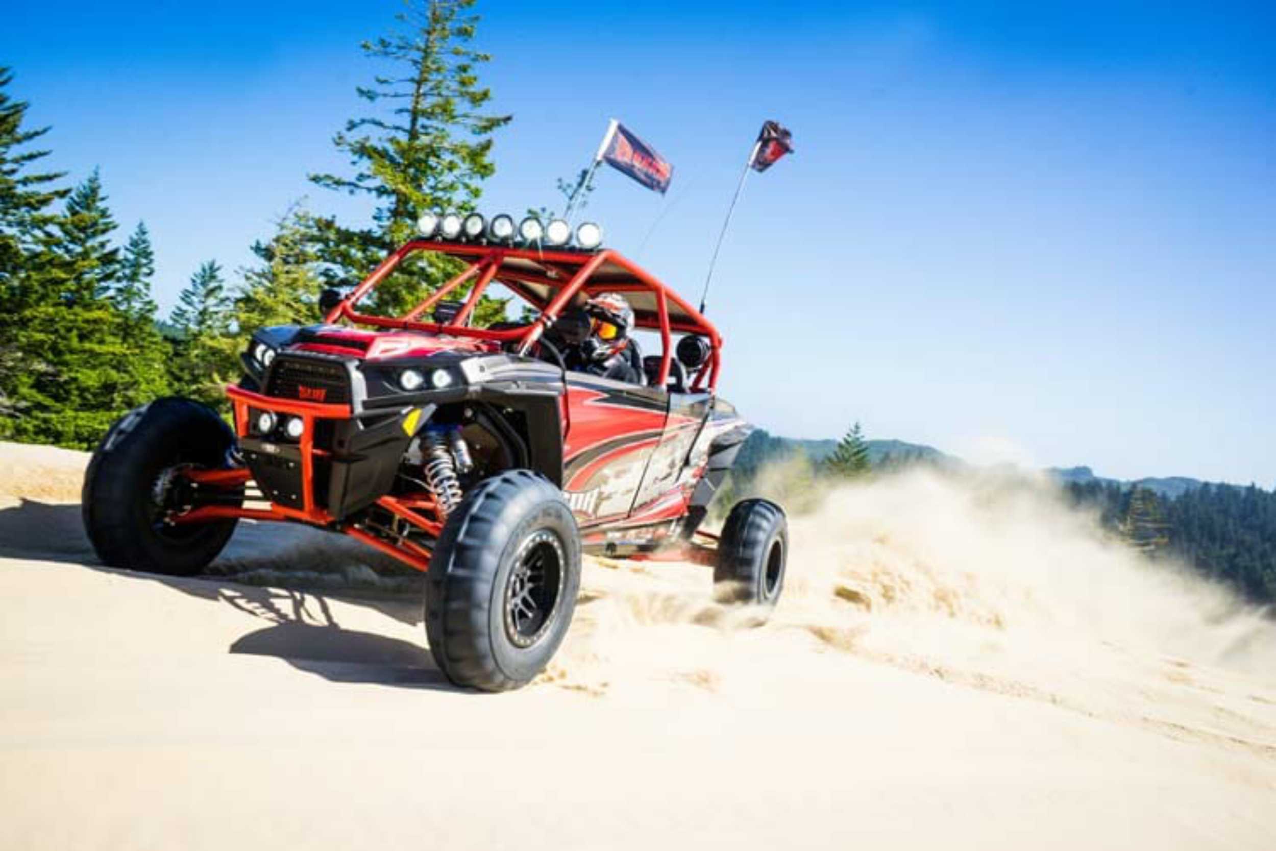 Vision X LED Headlights: Polaris RZR (14-16) (4x XIL-OPRH110 / Brackets / Wiring)