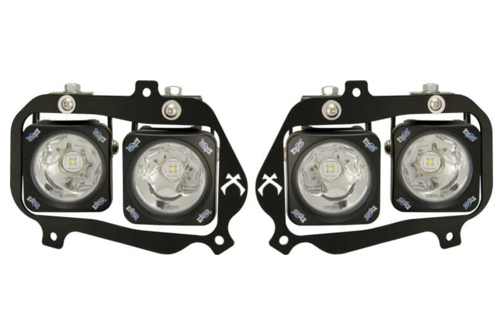 Vision X LED Headlights: Polaris RZR (08-13) (4x XIL-OPRH110 / Brackets / Wiring)