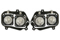 Vision X LED Headlights: Polaris RZR (08-13) (2x XIL-OPRH110 + 2x XIL-OPRH120 / Brackets / Wiring)