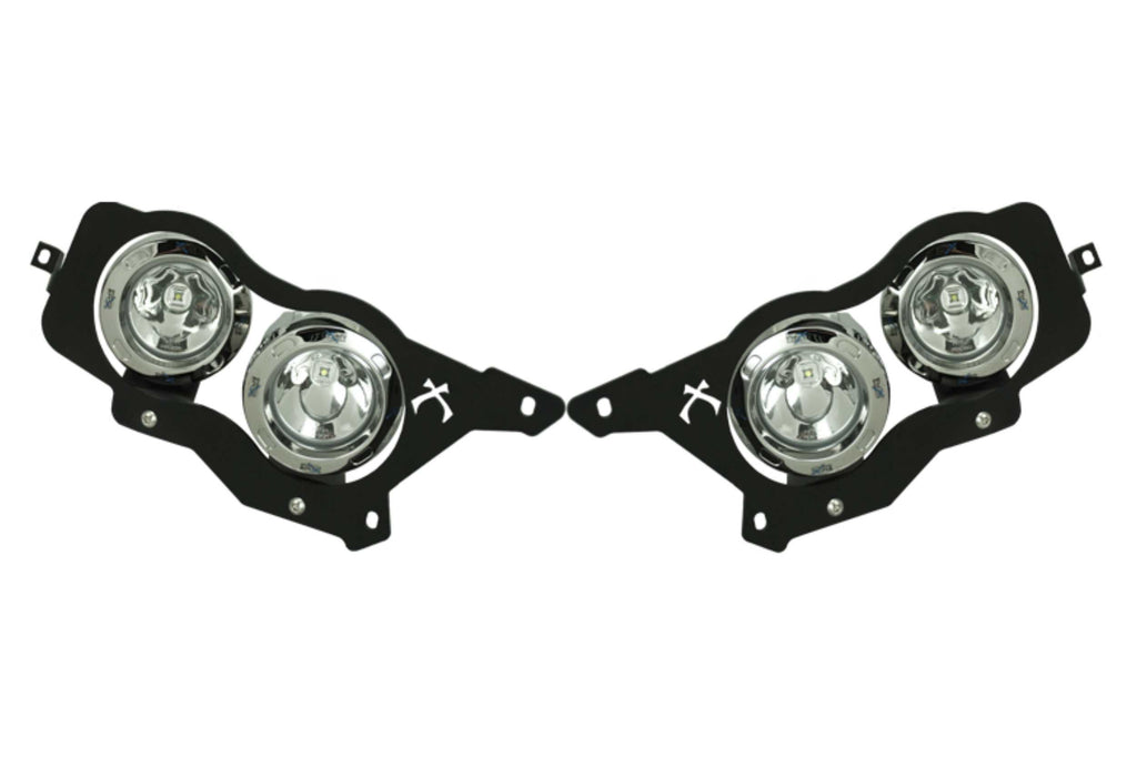 Vision X LED Headlights: Polaris RZR (08-13) (4x XIL-OPRH110 / Brackets / Wiring)