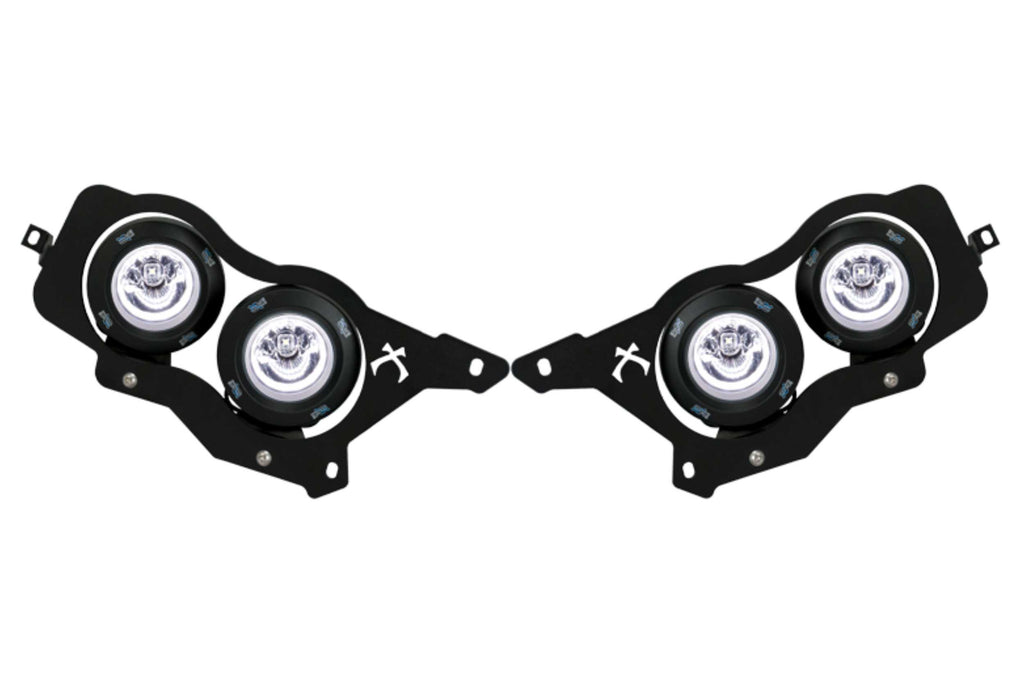 Vision X LED Headlights: Polaris RZR (08-13) (2x XIL-OPRH110 + 2x XIL-OPRH120 / Brackets / Wiring)