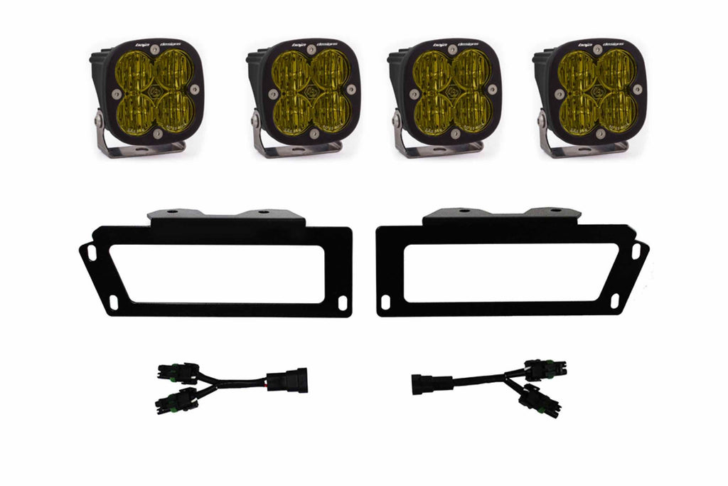 BD LED Fog Kit: Dodge Ram (Horizontal Fogs) (Amber / Squadron SAE)