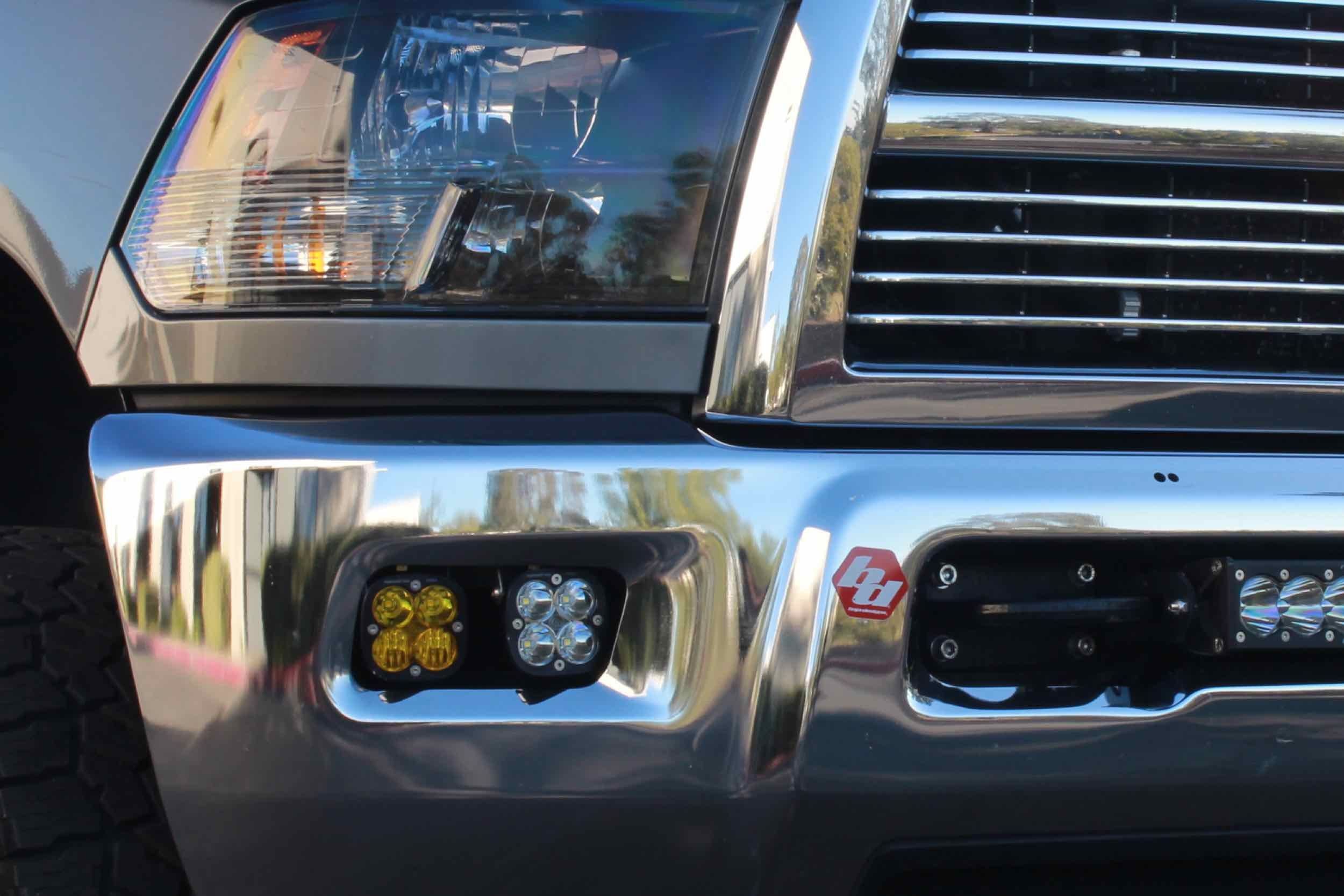 BD LED Fog Kit: Dodge Ram (Horizontal Fogs) (Amber / Squadron SAE)