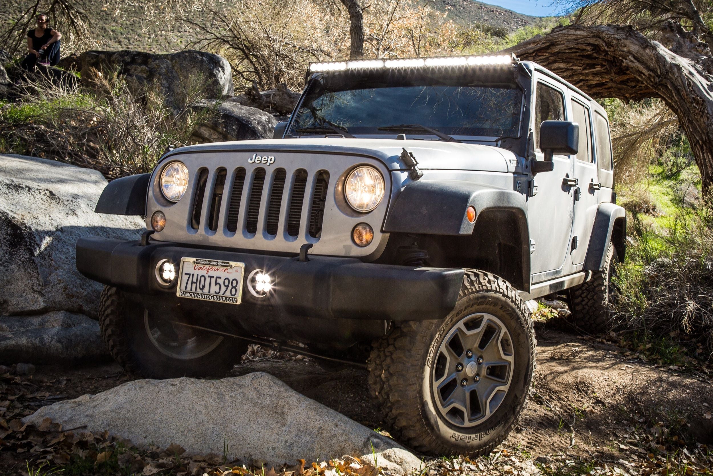 BD LED Fog Kit: Jeep JK Rubicon X / 10th anniv.(13-16) (White / Squadron-R Sport)