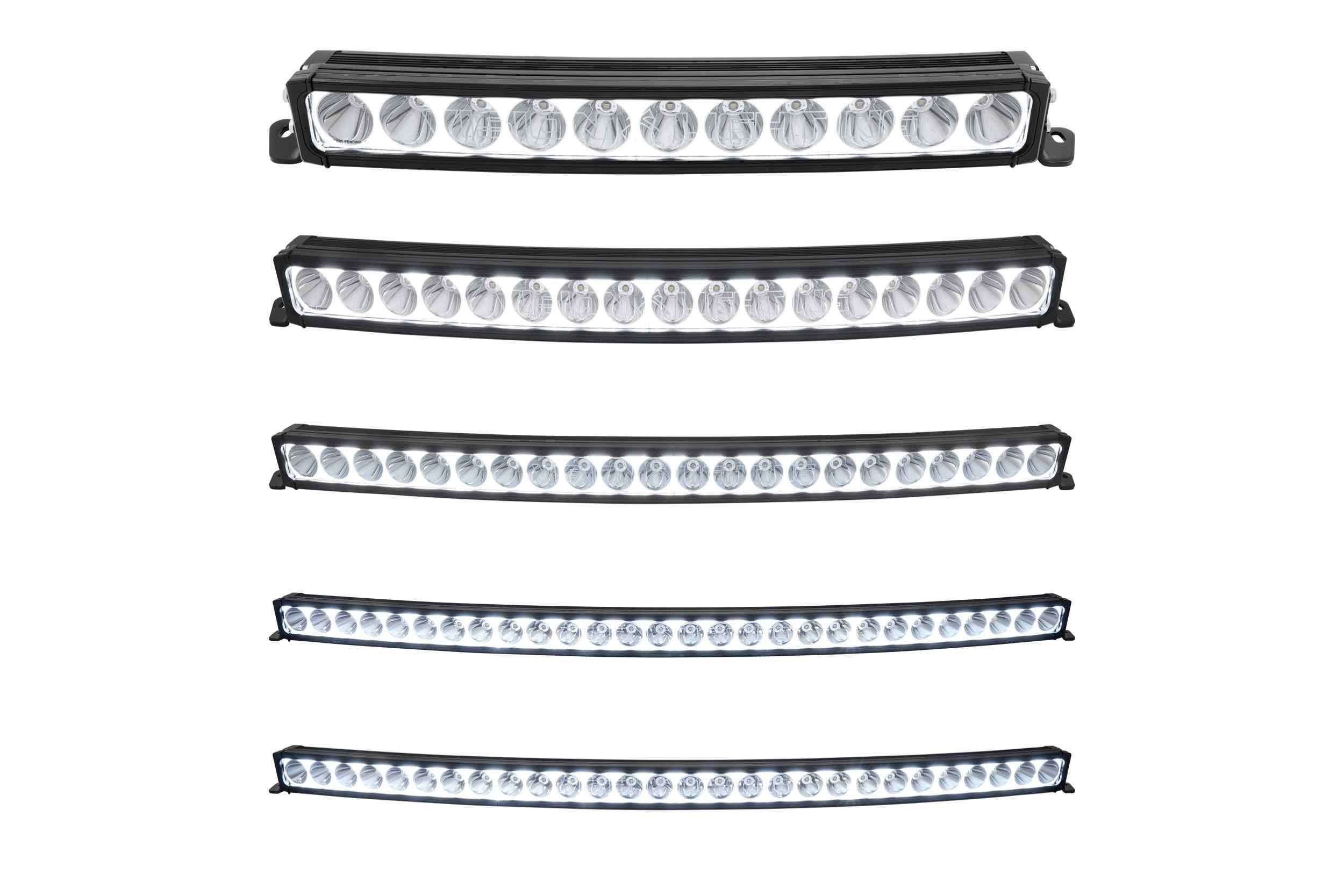 Vision X Light Bar: 50in (28-LED / 280W / XPR Curved + Halo / with Foot-Mounts & Harness)