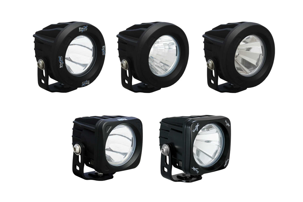 Vision X Optimus LED Pod: Black / Round (10 Degree Narrow Beam)