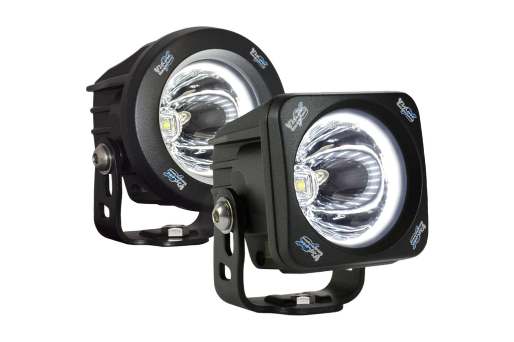 Vision X Optimus LED Pod: Black / Round (20 Degree Medium Beam)