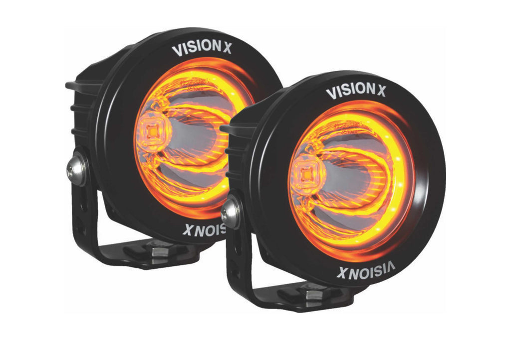 Vision X Optimus LED Pod: Black / Square (20 Degree Medium Beam)