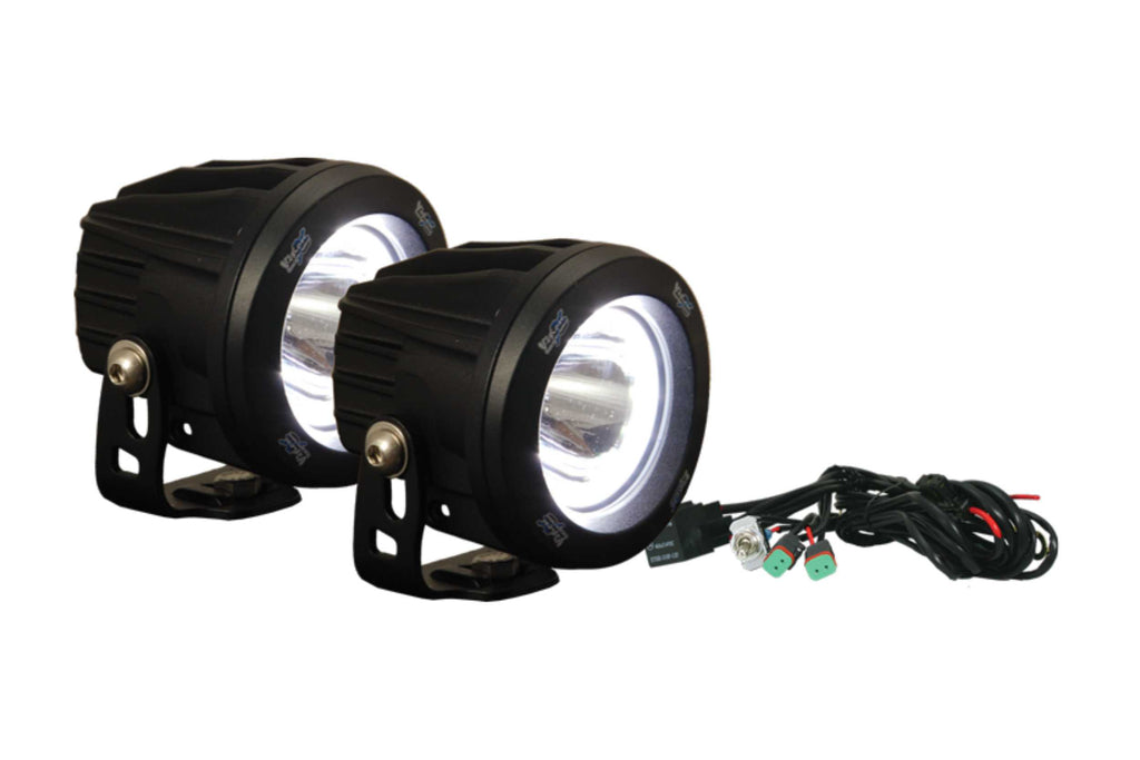 Vision X Optimus LED Pod: Black / Round (20 Degree Medium Beam)