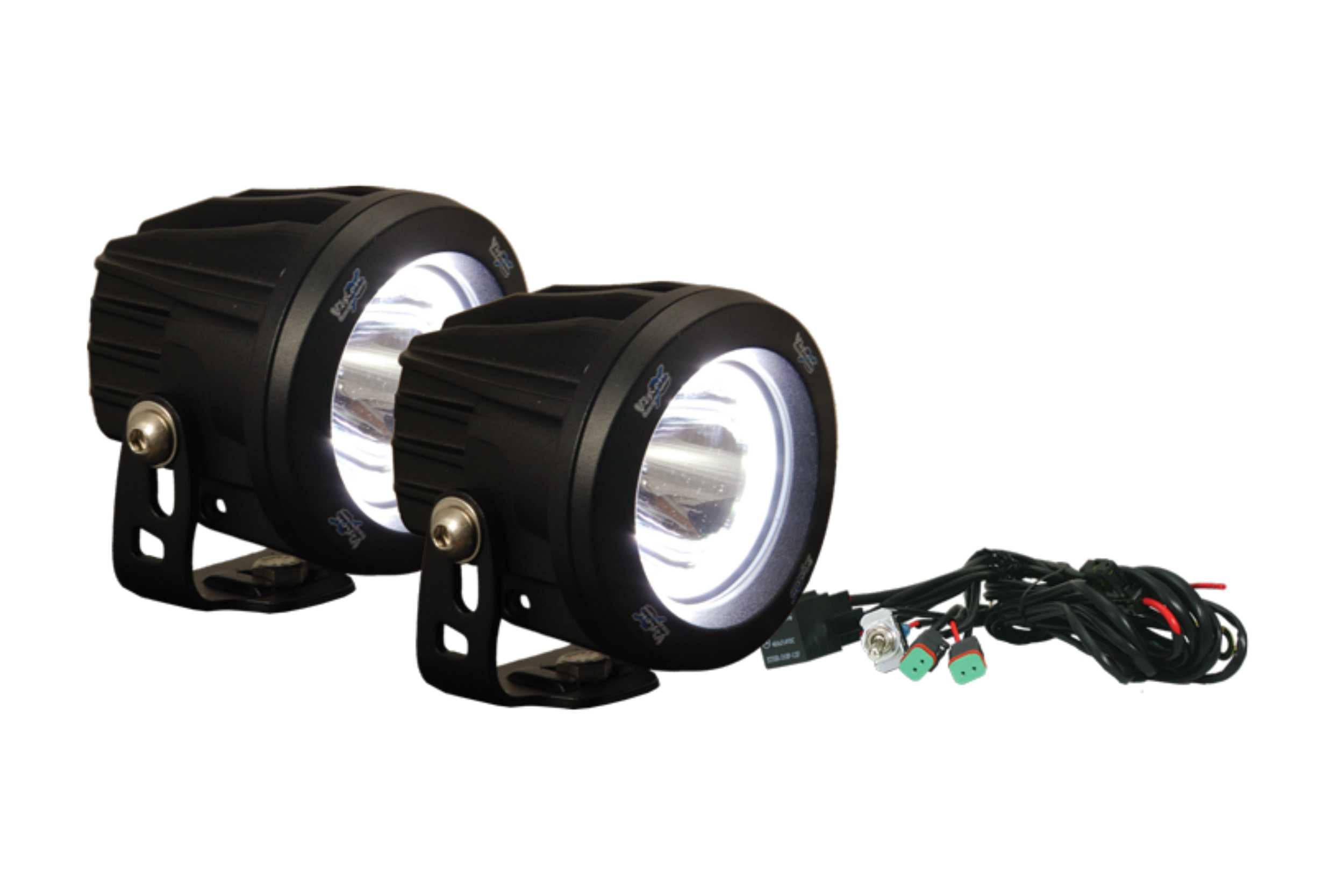 Vision X Optimus LED Pod: Black / Round (60 Degree Flood Beam)