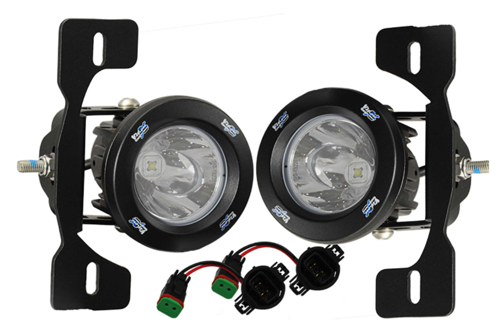 Vision X LED Fog Light System: Wrangler JK X (13-17) (2x XIL-OPRH115 Pods)