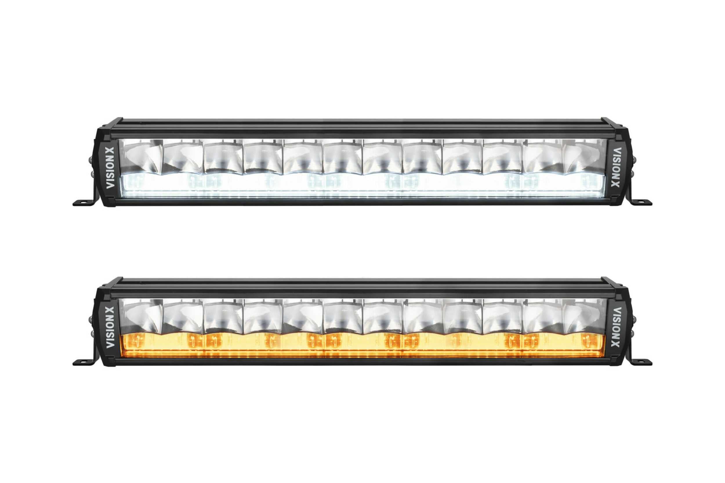 Vision X Shocker LED Light Bar: 20in (Amber Photon Light Pipe / With Harness / Race Version)
