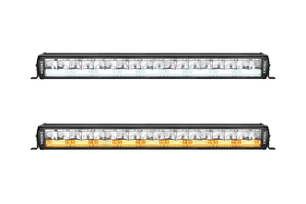 Vision X Shocker LED Light Bar: 30in (White Photon Light Pipe / With Harness)