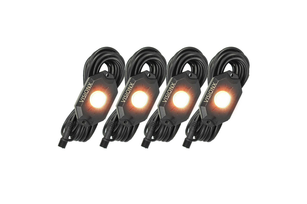 Vision X LED Rock Light System: (9W / 6 Pod Set / White)